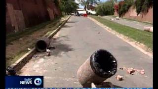 The Walter Sisulu University campus in Mthatha resembled a battleground this morning [upl. by Lonna]