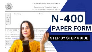 N400 GUIDE  Paper Filing Application for Naturalization immigration uscis [upl. by Fridlund]