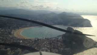 Flying over San Sebastian San Sebastian desde el aire [upl. by Wilsey]