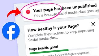 How to Fix Facebook Page Has Been Unpublished Problems 2024 Update [upl. by Perron]