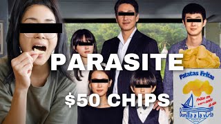 TASTING 50 POTATO CHIPS FROM THE MOVIE PARASITE [upl. by Amity]