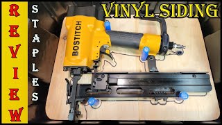 Vinyl Siding Staple Gun  BOSTITCH Stapler 7 16 Inch x 2 Inch 651S5 [upl. by Anomahs112]