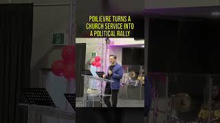 Pierre Poilievre injects his hostile politics into a church service CDNpoli PierrePoilievre [upl. by Amador]