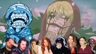 CORAZONE DEATH  ONE PIECE EISODE 706 REACTION MASHUP [upl. by Ennahtur74]