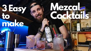 3 Easy Mezcal Cocktails to make at home or at a party Paloma Old Fashioned Mezcal Mule [upl. by Shelbi244]