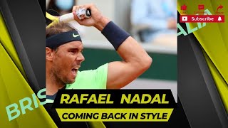 Rafael Nadal Is Back With A BANG  rafael nadal tennislife trending sportsnews [upl. by Filide]