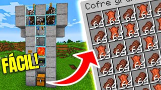 Granja de Vacas Automática  Minecraft Java y Bedrock 120 [upl. by Chrisse991]