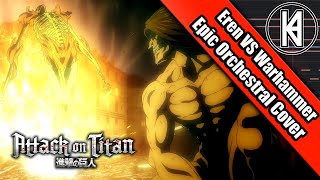 Attack On Titan Season 4 Episode 6 OST quotWarhammer Titan VS Eren amp MikasaXLTT Epic Orchestral Cover [upl. by Mcclelland329]