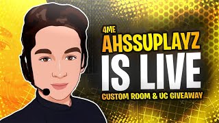 PUBG LIVE CUSTOM ROOM  CUSTOM GIVEAWAY  AhsiPlayz  pubglive pubgcustomroom bgmilive [upl. by Airitak629]