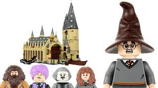 LEGO Harry Potter 2018 Hogwarts Great Hall 75954 Review [upl. by Alema897]