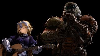 SFM Doomslayer and Jeanne play some music and thats it [upl. by Lodnar]