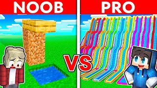 NOOB vs PRO Epický VODNÍ SVĚT Ve Stavěcí Soutěži v Minecraftu [upl. by Adniuqal]