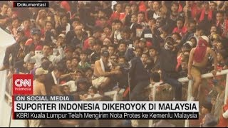 Suporter Indonesia Dikeroyok di Malaysia GayangMalaysia Bergema di Media Sosial [upl. by Nosidam845]