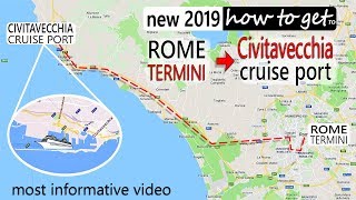 how to Rome to Civitavecchia cruise port CruiseTravelVideos [upl. by Nnylyram]