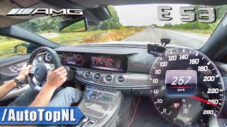 MERCEDES AMG E Class Coupe E53 TOP SPEED on AUTOBAHN No Speed Limit by AutoTopNL [upl. by Tor]