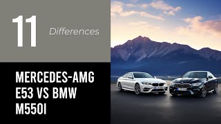 MercedesAMG E53 vs BMW M550i [upl. by Hannon]