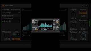 Ableton Vocoder Tutorial musicproduction vocoder ableton [upl. by Atteoj312]
