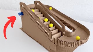 Como Hacer Escaleras Eléctricas de Cartón con Motor [upl. by Teyugn]