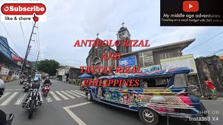 RIDING THROUGH ANTIPOLO AND TAYTAY RIZAL PHILIPPINES [upl. by Aehsila345]