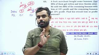 Profit and Loss Class 8  Aditya ranjan sir  2023 Batch [upl. by Znieh]