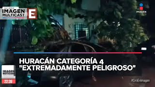 ‘Lidia’ tocó tierra en Jalisco como un intenso huracán de categoría 4 [upl. by Lexy]