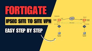 FortiGate IPsec Site to Site VPN Configuration Step by Step  Easy steps [upl. by Lena885]