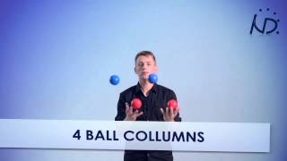 Tutorial 4ball juggling Columns [upl. by Feinleib]