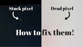 🔆 How to fix stuck or dead pixels on some laptop and desktop displays 🔅 [upl. by German]