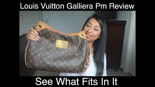 Louis Vuitton Galliera PM Review  What Fits In It [upl. by Gnuy693]