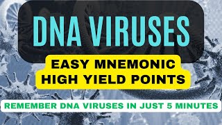 Easy Ways to Remember DNA Viruses  Mnemonics amp High Yield Points [upl. by Ronda]