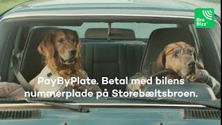 PayByPlate  Betal med din nummerplade på Storebælt [upl. by Maffa]