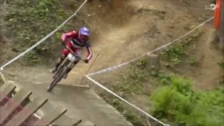 Aaron Gwin Chainless Win Leogang 2015 World Cup DH MTB [upl. by Allit]