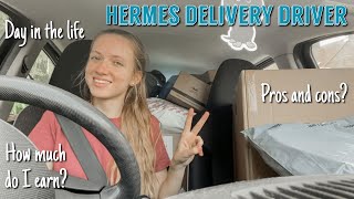 day in the life of a Hermes delivery driver  how much I work and earn [upl. by Haroun]