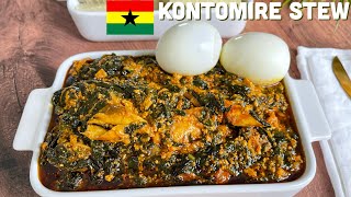 PALAVA SAUCE GHANA  KONTOMIRE STEW GHANA  BEESKITCHEN [upl. by Llyrrad13]