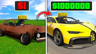 TAXI de 1 VS TAXI de 1000000 en GTA 5 [upl. by Enaasiali]