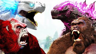 GODZILLA x KONG BATTLE ROYALE in Ark Survival Evolved [upl. by Crofton726]