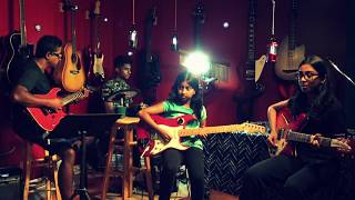 Netru Intha Neram  Live Selfie Guitar Instrumental by Effiea Janelle [upl. by Maxama]