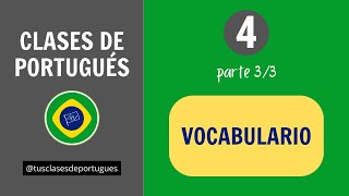 Clases de Portugués  Clase 43  Vocabulario [upl. by Alexei925]