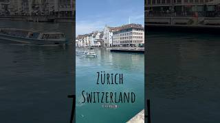 🇨🇭 Beautiful Zürich 💫 Switzerland ericamanole swissmonamour nature travel boat swisscity [upl. by Anileh]