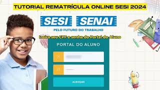 Rematrícula SESI Rondônia [upl. by Yeleen]