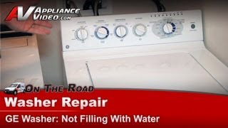 GE Washer Repair  Not Filling With Water  Fill Valve [upl. by Cordula506]