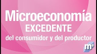 MICROECONOMÍA Excedentes del consumidor y del productor [upl. by Rebmaed]