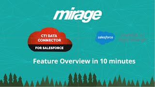 CTI Data Connector for Salesforce  Feature Overview in 10 minutes [upl. by Riatsila509]