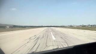 iranair Fokker F100 taxi and takeoff from runway 13L of mashhad airport of iranOIMMMHD [upl. by Ronyar718]