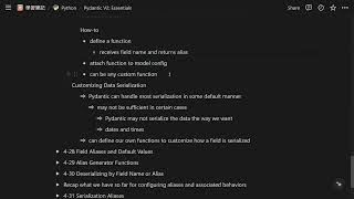 【Pydantic V2 Essentials】Week 4  Field Aliasing Serialization and Deserialization（上） [upl. by Borroff274]