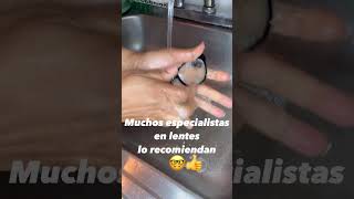 CÓMO LIMPIAR LENTES O ESPEJUELOS PARA QUEDAR SIN MANCHAS El mejor método en casa [upl. by Ydniahs]