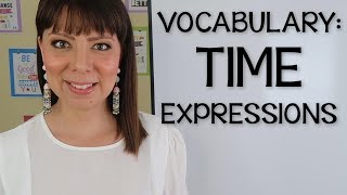 VOCABULARIO EN INGLES  EXPRESIONES DE TIEMPO EN INGLES [upl. by Helenka]