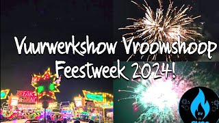 Vuurwerkshow Feestweek Vroomshoop 2024 [upl. by Sivahc]