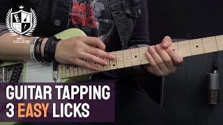 How To Tap On Guitar  Beginners Guide To Guitar Tapping Technique  3 Easy Lessons  PMT College [upl. by Sainana635]