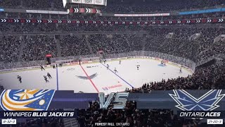 NHL 23  Winnipeg Blue Jackets vs Ontario Aces [upl. by Aniri255]